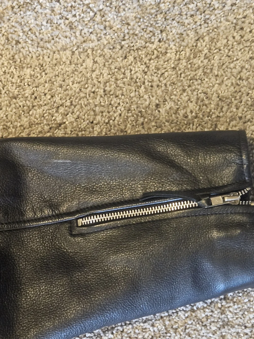 WILSON XXL Open Road Black Leather Belted Motorcycle Jacket Insulated Vintage